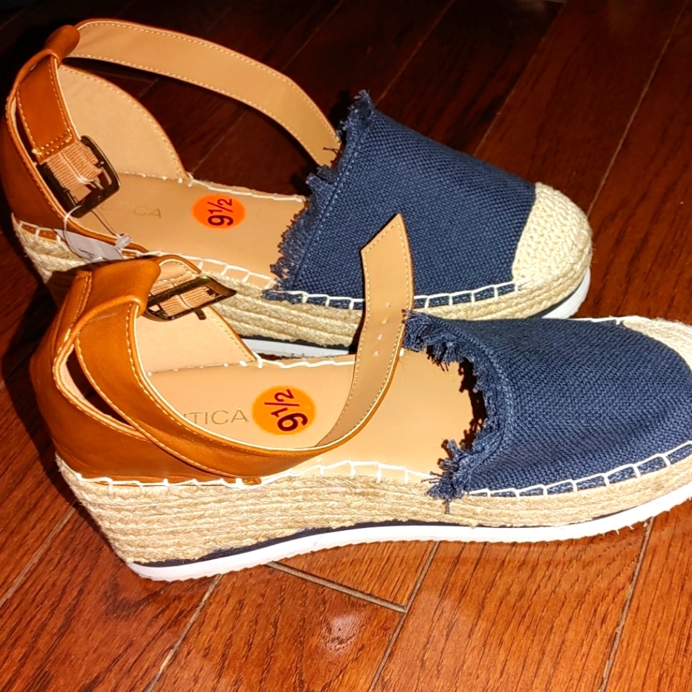 Nautica Wedge Closed Toe Summer Shoes